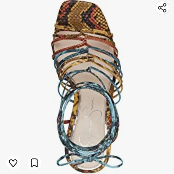 Jessica Simpson Chunky Heels / Colorful / Size 7 - Picture 5 of 5